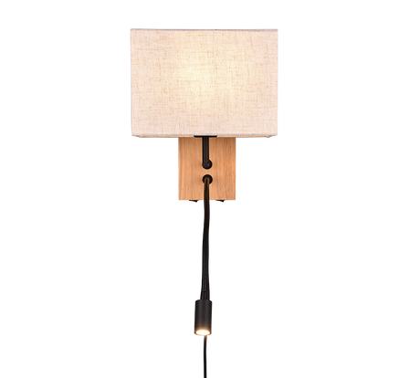 Aplique de pared Trio Nilam madera natural 212870236 - vista 2