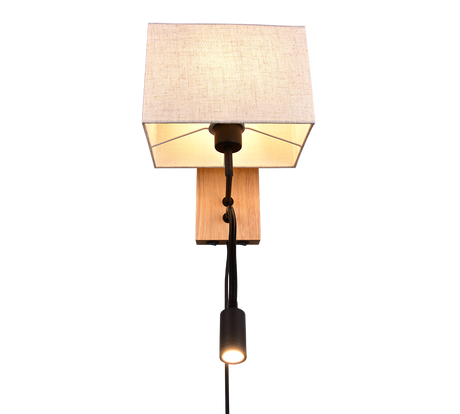 Aplique de pared Trio Nilam madera natural 212870236 - vista 3