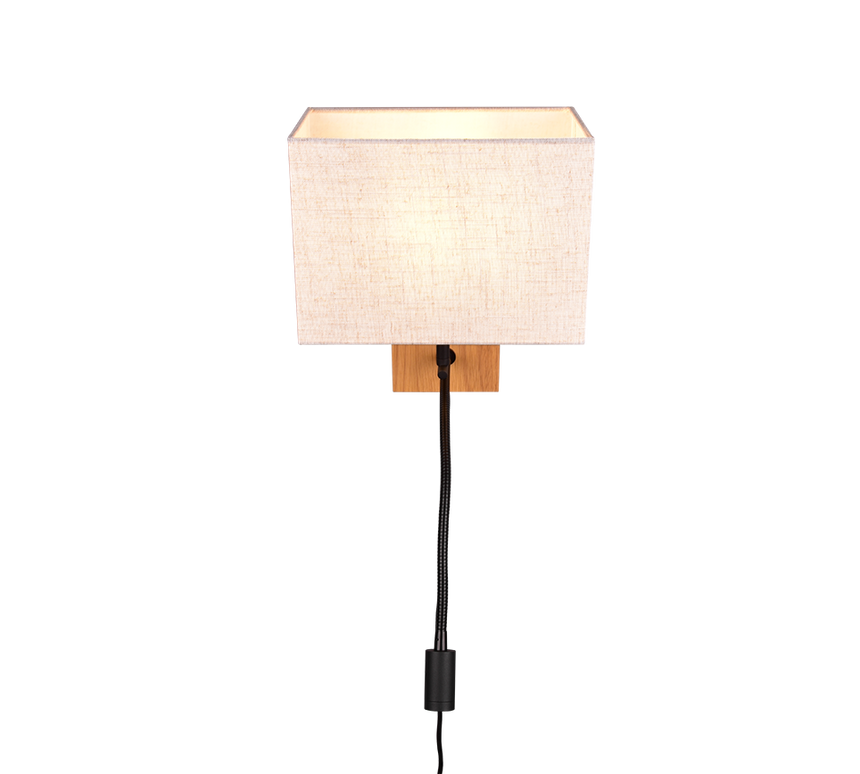 Aplique de pared Trio Nilam madera natural 212870236 - vista 4