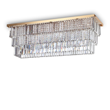 Plafón de techo Ideal Lux Martinez dorado cristal y cerámica 8 luces 320W Ø0,1cm 213569