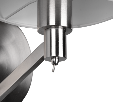 Aplique de pared Trio Cassio LED níquel mate 3000K 214470107