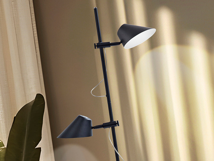 Schuller Esino Pie Salon 2 luces negro 213111