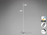 Lámpara de pie de salón Schuller Esino LED 2 luces blanco CCT orientable con mando 184cm vista 3