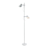 Lámpara de pie de salón Schuller Esino LED 2 luces blanco CCT orientable con mando 184cm ambiente