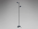 Schuller Taros Lámpara de pie salón 2 luces negro 215602