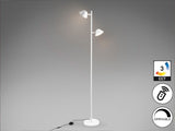 Lámpara de pie de salón Schuller Taros LED 2 luces blanco CCT orientable con mando 160cm vista 3