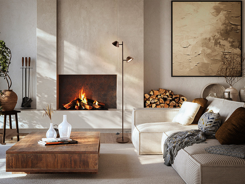 Schuller Taros Pie Salon 2 luces bronce oscuro 215619