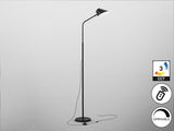 Lámpara de pie de salón Schuller Esino LED 1 luz negro CCT orientable con mando 158cm vista 4