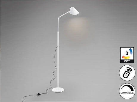 Lámpara de pie de salón Schuller Esino LED 1 luz blanco CCT orientable con mando 158cm vista 3