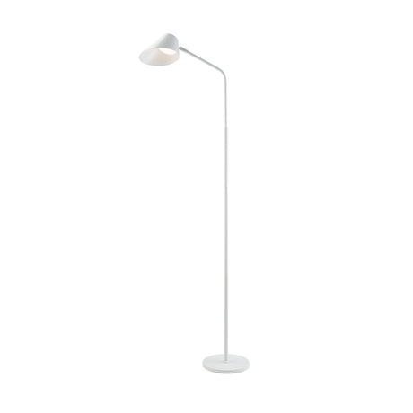 Lámpara de pie de salón Schuller Esino LED 1 luz blanco CCT orientable con mando 158cm ambiente