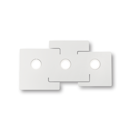 Plafón de techo Ideal Lux Totem blanco 3 luces 45W Ø64cm 215761