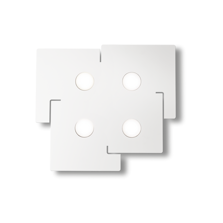 Plafón de techo Ideal Lux Totem blanco 4 luces 60W Ø56cm 215778