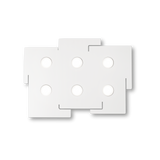 Plafón de techo Ideal Lux Totem blanco 6 luces 90W Ø52,5cm 215785