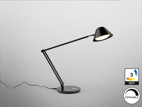 Lámpara de sobremesa Schuller Taros LED 1 luz negro CCT 46cm vista 2