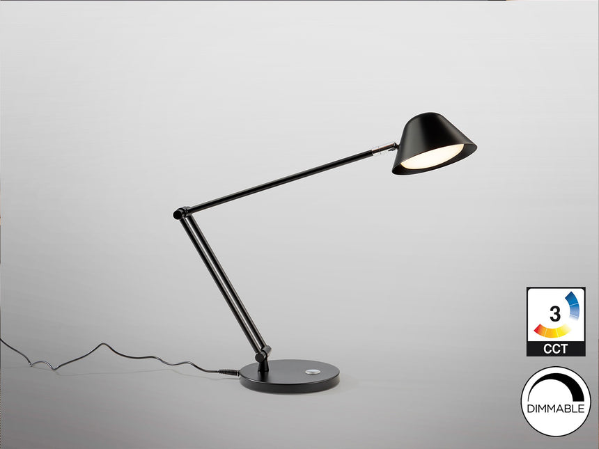 Lámpara de sobremesa Schuller Taros LED 1 luz negro CCT 46cm vista 2
