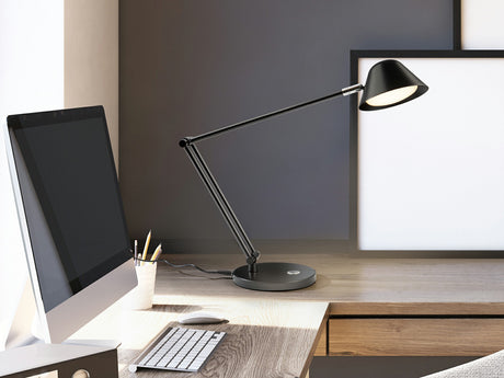 Lámpara de sobremesa Schuller Taros LED 1 luz negro CCT 46cm 215862