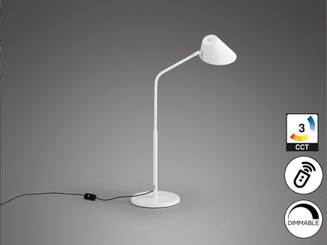 Lámpara de sobremesa Schuller Esino grande LED 1 luz blanco CCT orientable con mando vista 4