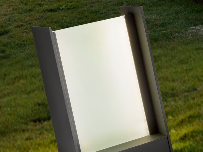 Baliza de exterior Schuller Matia LED gris 3000K IP65 2 - ambiente