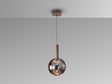 Lámpara de techo colgante Schuller Sapore 1 luz bronce oscuro y smoke 3000K vista 2