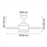 Sulion Ventilador de techo ANKE blanco con luz 2171449