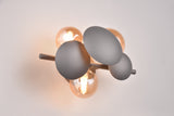 Aplique de pared Trio Bubble LED antracita 3000K 217400342