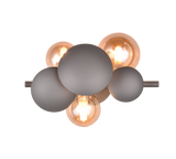 Aplique de pared Trio Bubble LED antracita 3000K 217400342