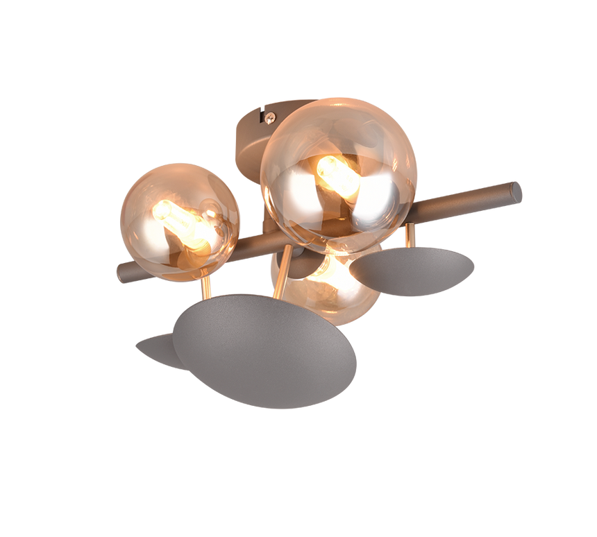 Aplique de pared Trio Bubble LED antracita 3000K 217400342