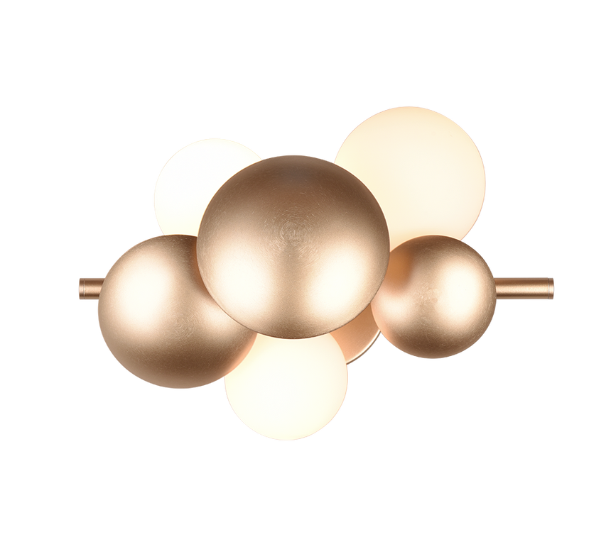 Aplique de pared Trio Bubble LED gold-colored 3000K 217400379