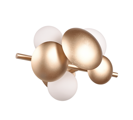 Aplique de pared Trio Bubble LED gold-colored 3000K 217400379