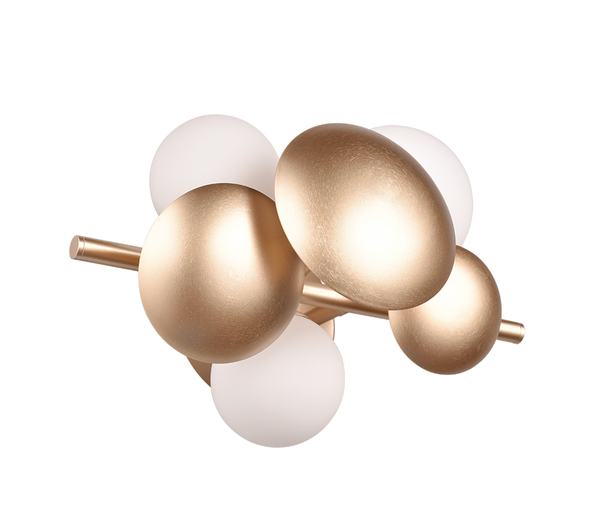 Aplique de pared Trio Bubble LED gold-colored 3000K 217400379