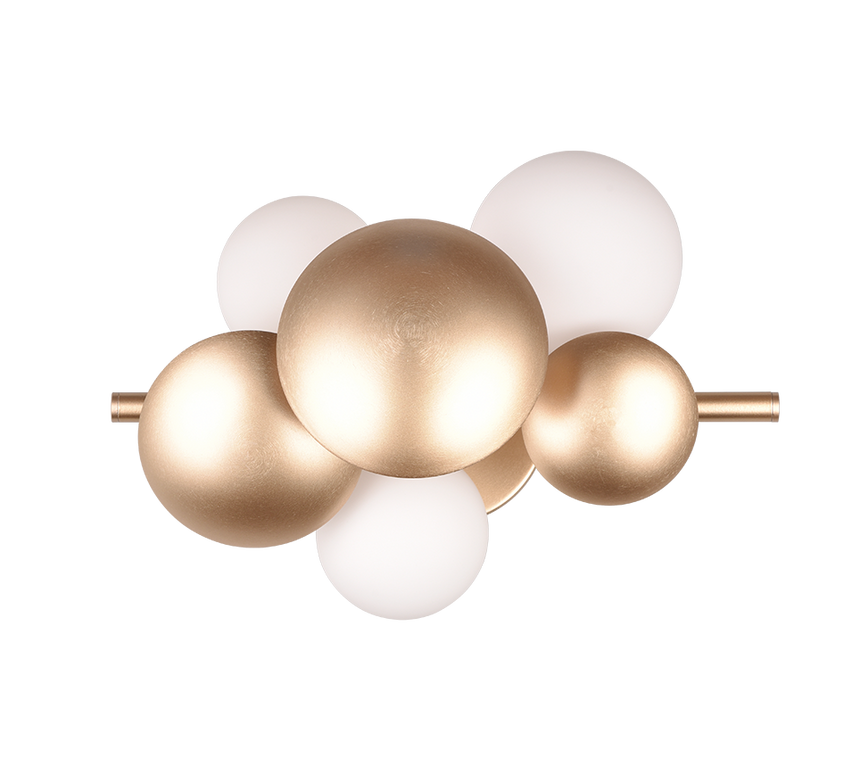 Aplique de pared Trio Bubble LED gold-colored 3000K 217400379