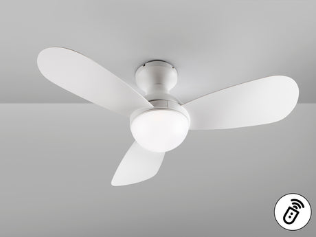Ventilador de techo Schuller Vito LED blanco CCT Ø117cm - ambiente