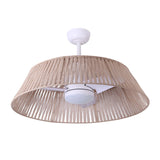 Sulion Ventilador de techo decorativo GEMA beige con luz 2181028