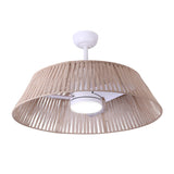 Sulion Ventilador de techo decorativo GEMA beige con luz 2181028