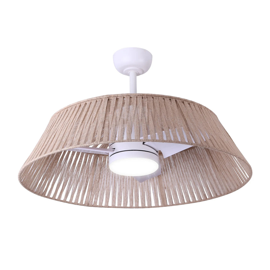 Sulion Ventilador de techo decorativo GEMA beige con luz 2181028