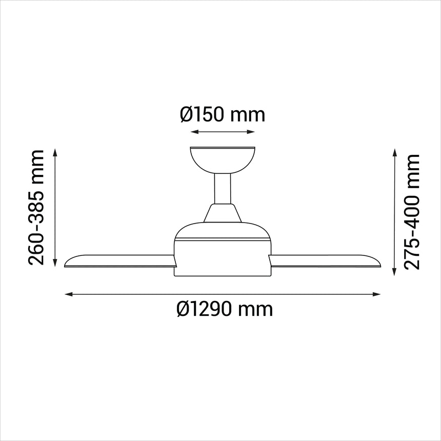 Sulion Ventilador de techo LIA blanco 2181585