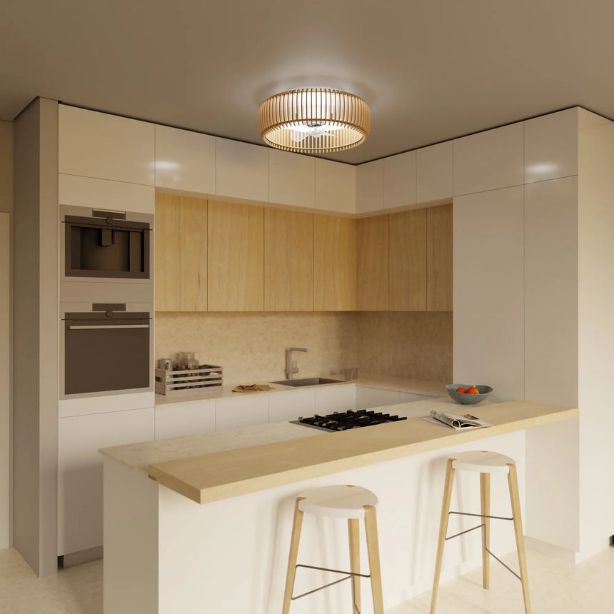 Sulion DAYA Ventilador de techo madera con luz 2181592