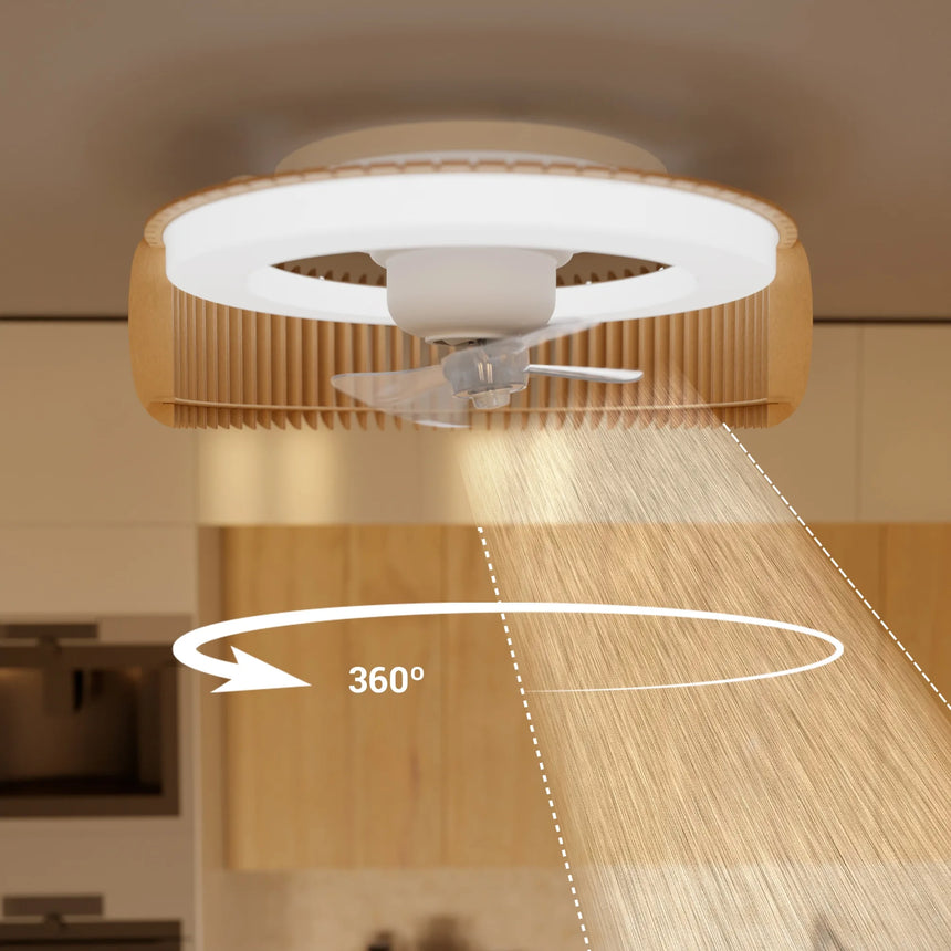 Sulion DAYA Ventilador de techo madera con luz 2181592