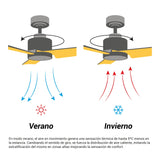 Sulion Ventilador de techo exterior NOVA XXL madera oscura 2181738