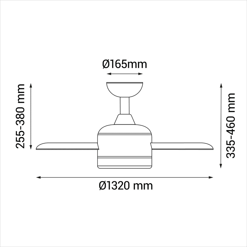 Sulion Ventilador de techo ROBB blanco con luz 2181813