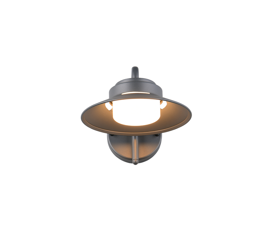 Aplique de exterior Trio Atrato LED antracita 4000K IP44 218260142