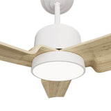 Sulion Ventilador de techo ANNE madera clara con luz 2183367