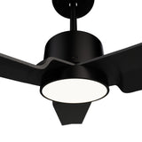 Sulion Ventilador de techo ANNE negro y blanco con luz 2183381