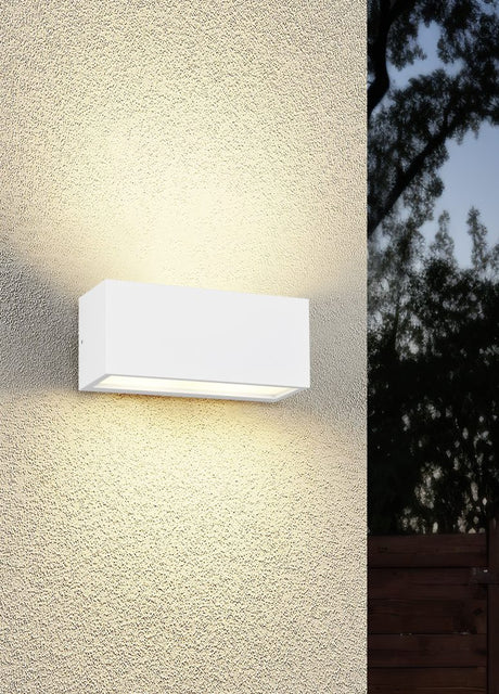 Aplique de exterior Trio Mayenne LED blanco mate 2700K IP44 218560231