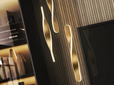 Lámpara de techo colgante Schuller Twist 3 luces oro 3000K vista 2