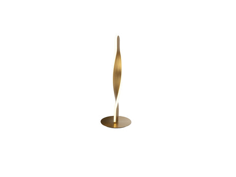 Lámpara de sobremesa Schuller Twist LED oro 3000K 45cm ambiente