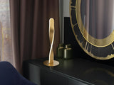 Lámpara de sobremesa Schuller Twist LED oro 3000K 45cm 219473