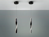 Lámpara de techo colgante Schuller Twist 1 luz negro 30 - ambiente