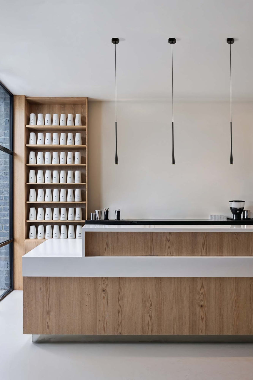 Lámpara de techo colgante Faro Diana LED negro 2700K 22005