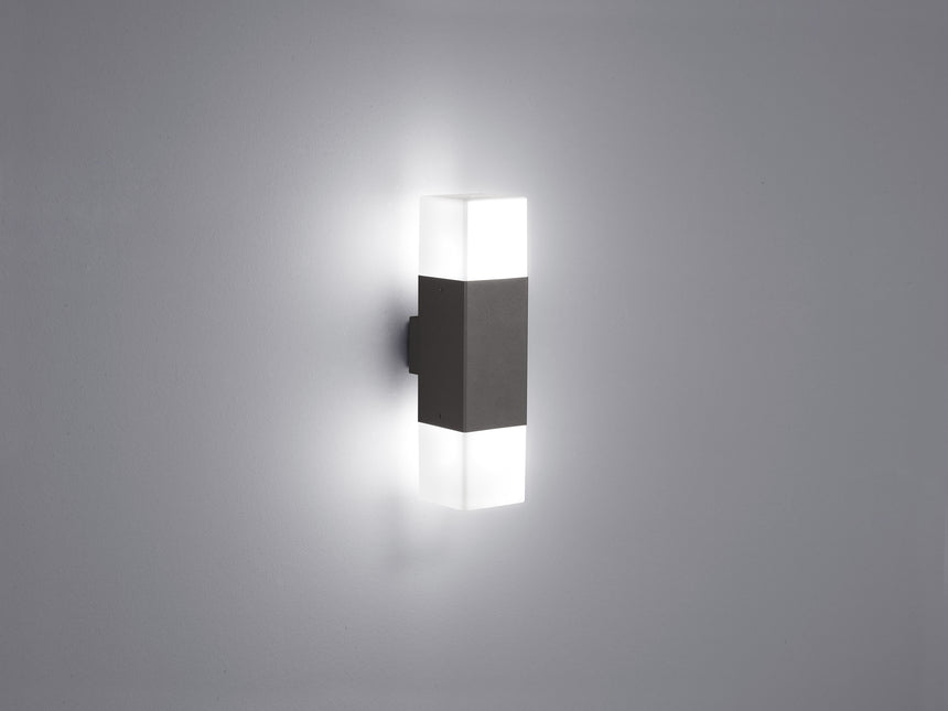 Trio Hudson Anthracite Aluminum LED Outdoor Wall Light 220060242